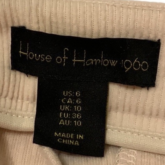 House of Harlow Wide Leg High Waist Soft Curduroy pants size 6 - Picture 6 of 16